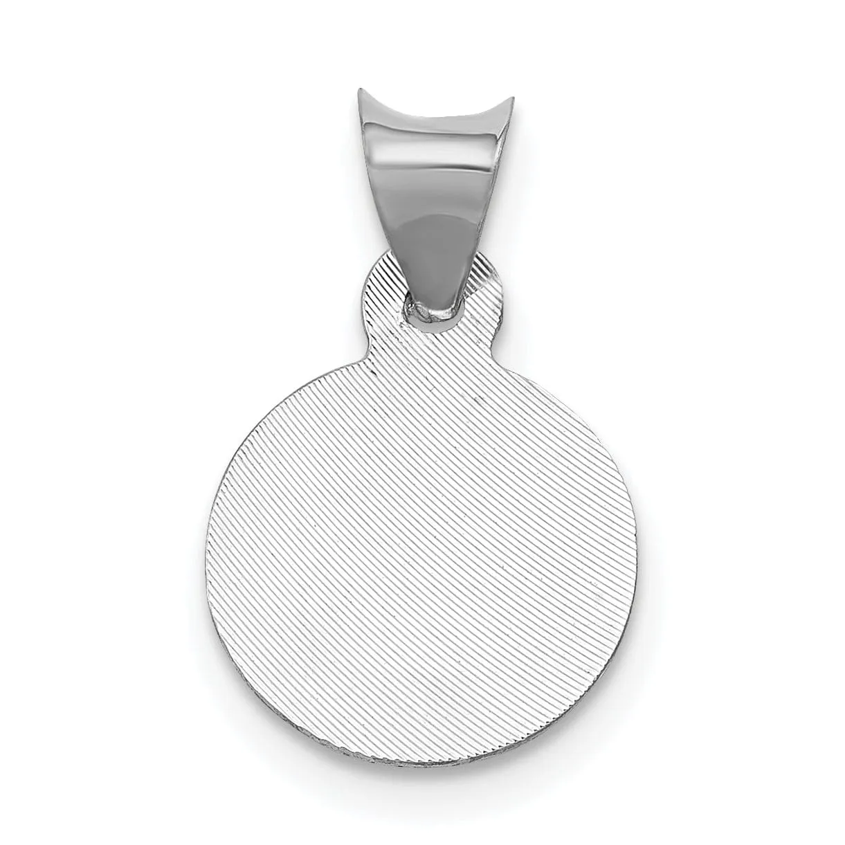 14k White Gold Our Lady of Guadalupe Pendant