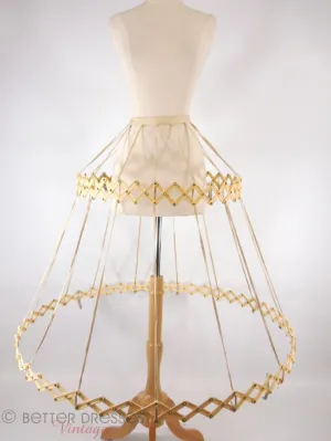 40s/50s Belle o'the Ball Collapsible Hoop Crinoline With Case