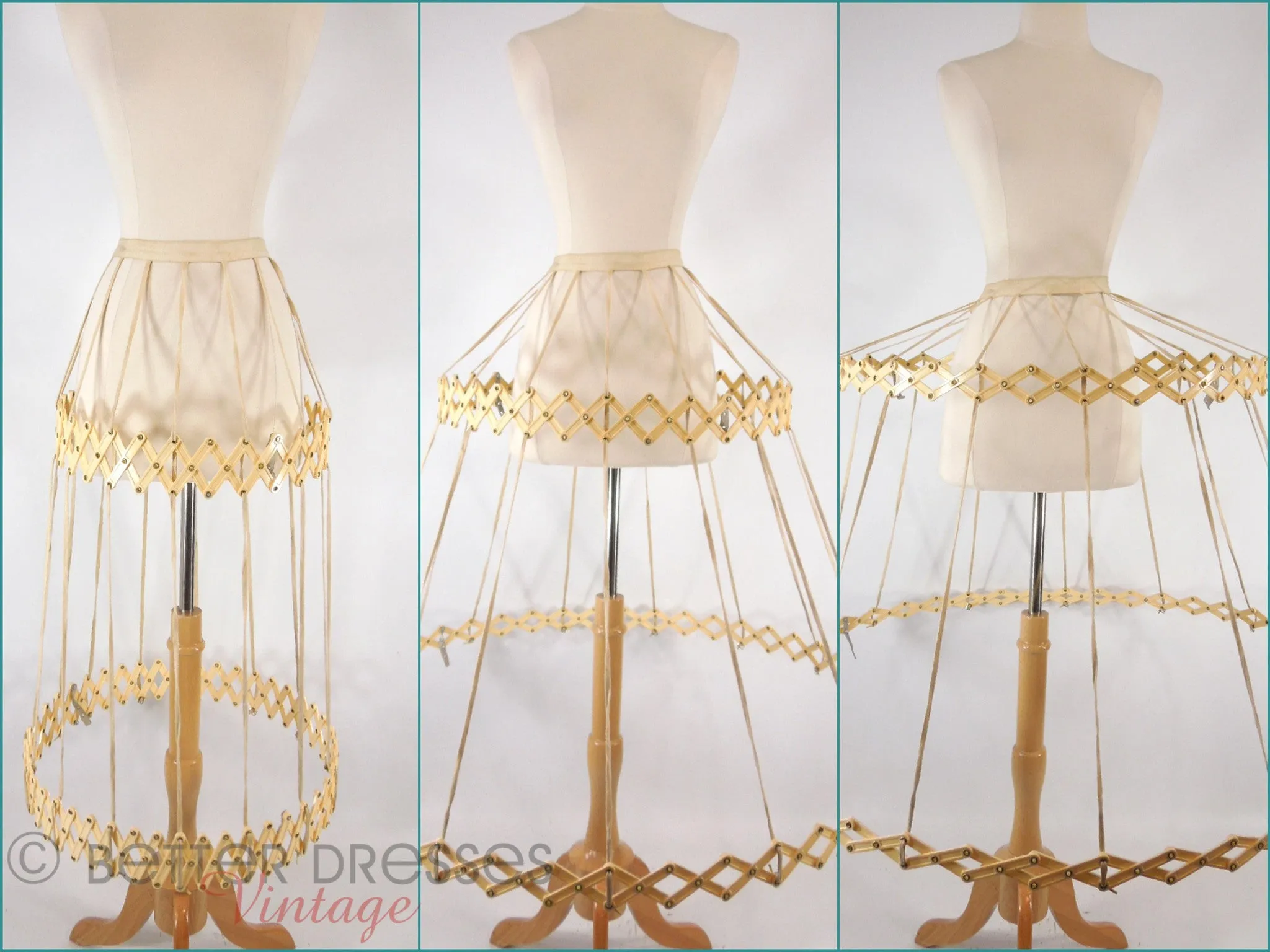 40s/50s Belle o'the Ball Collapsible Hoop Crinoline With Case