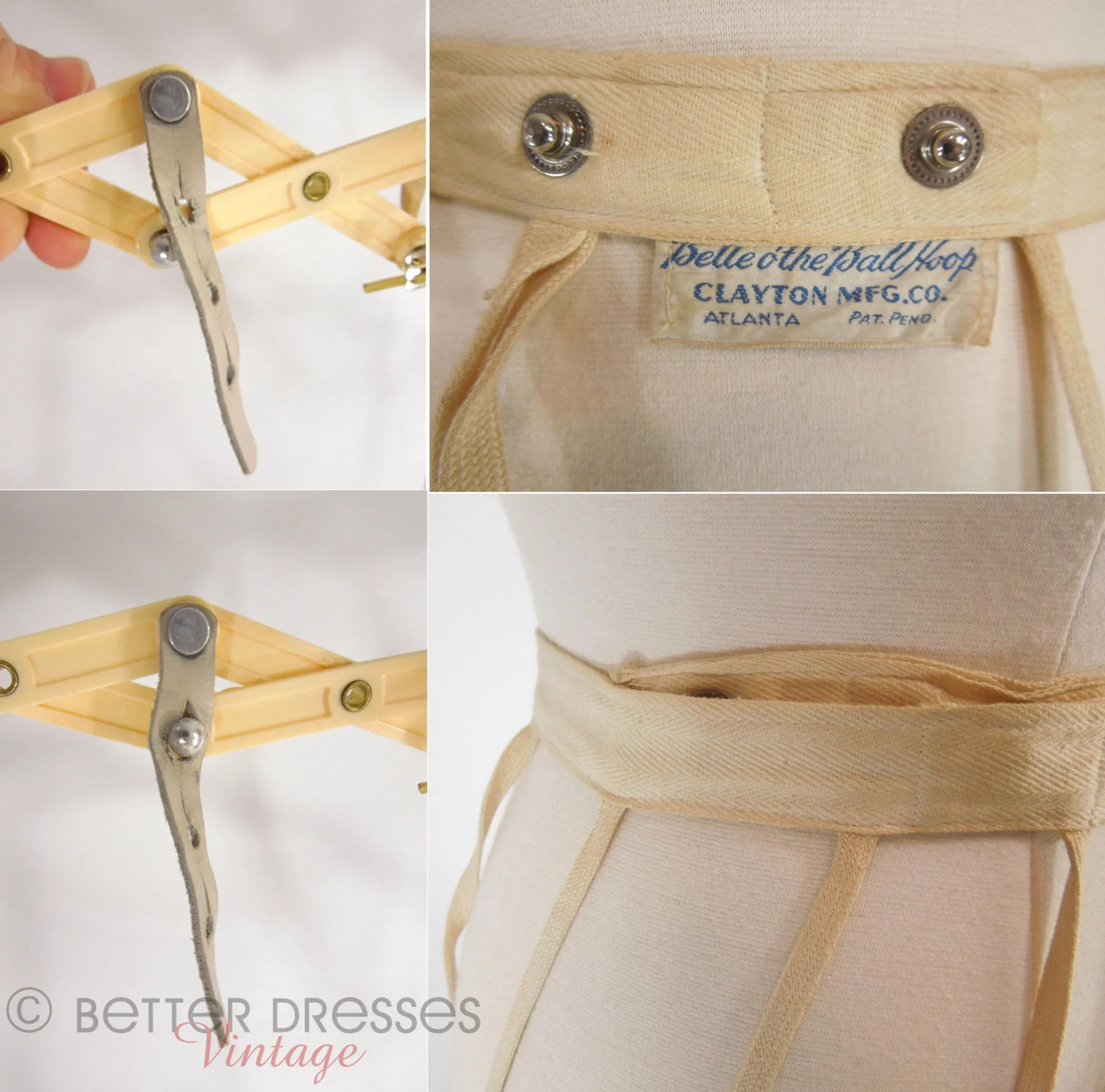 40s/50s Belle o'the Ball Collapsible Hoop Crinoline With Case
