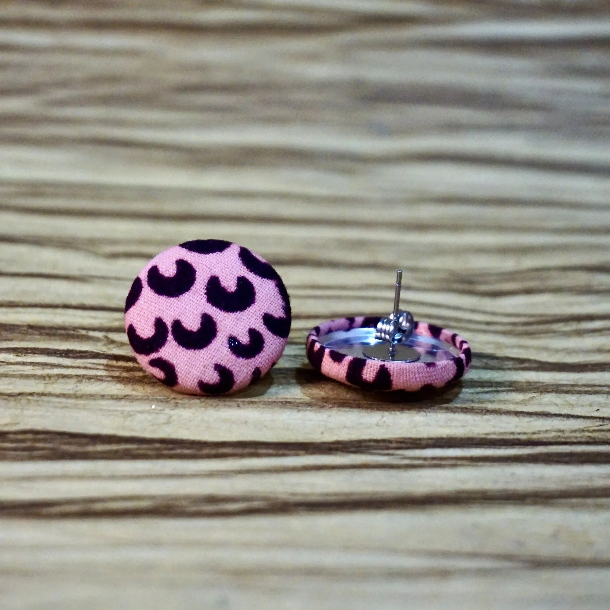 Aeliana Ankara Fabric Stud Earrings