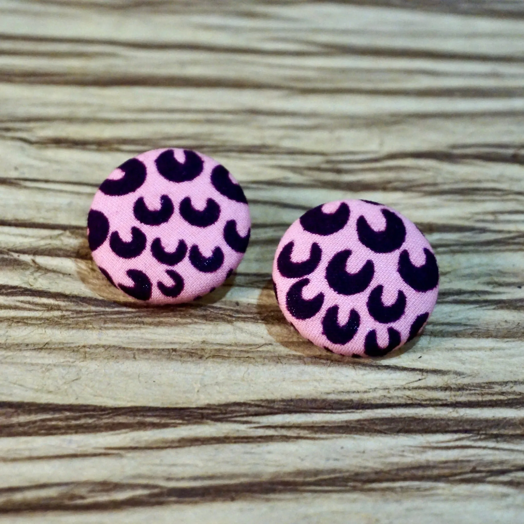 Aeliana Ankara Fabric Stud Earrings