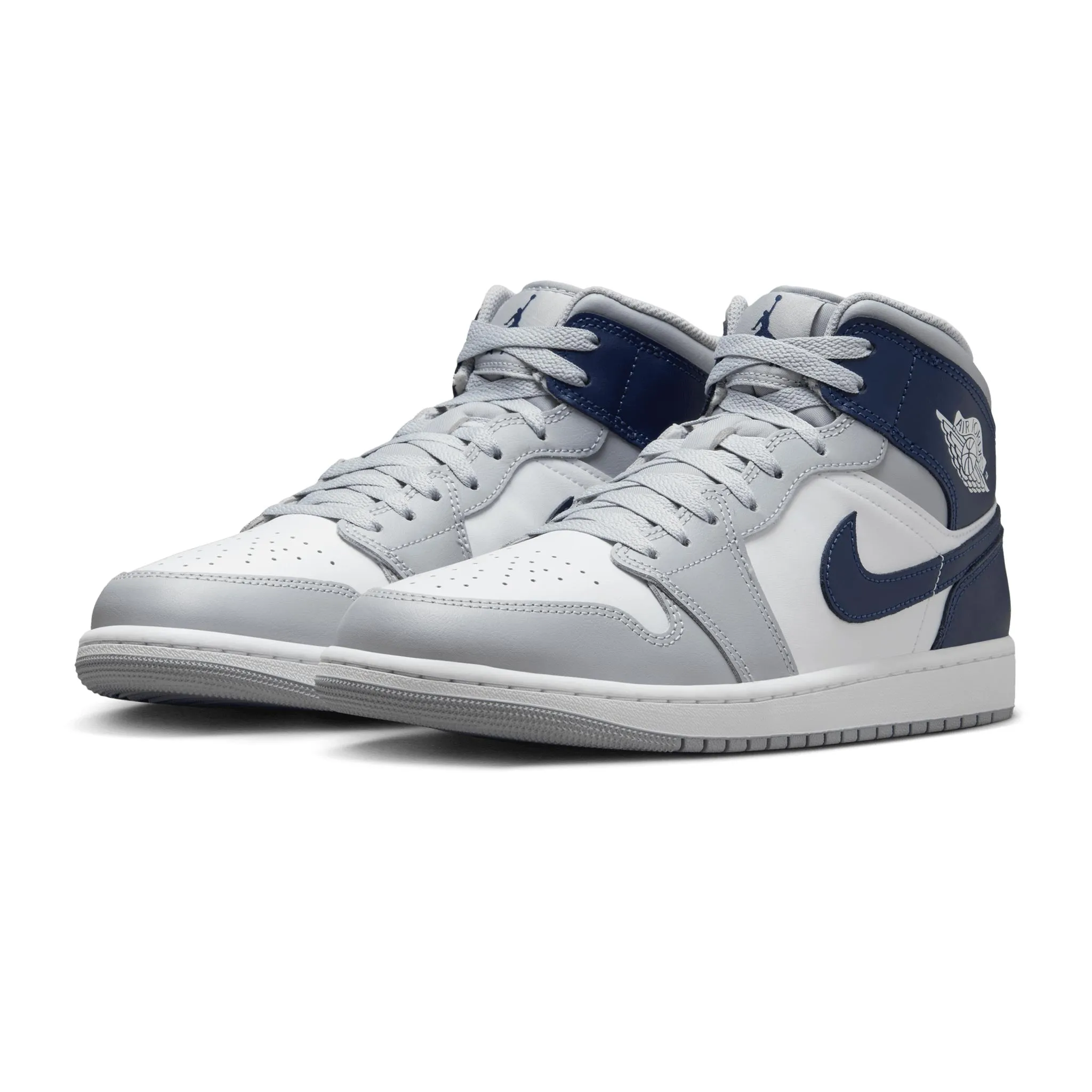 Air Jordan 1 Mid White/Midnight Navy-Wolf Grey DQ8426-104