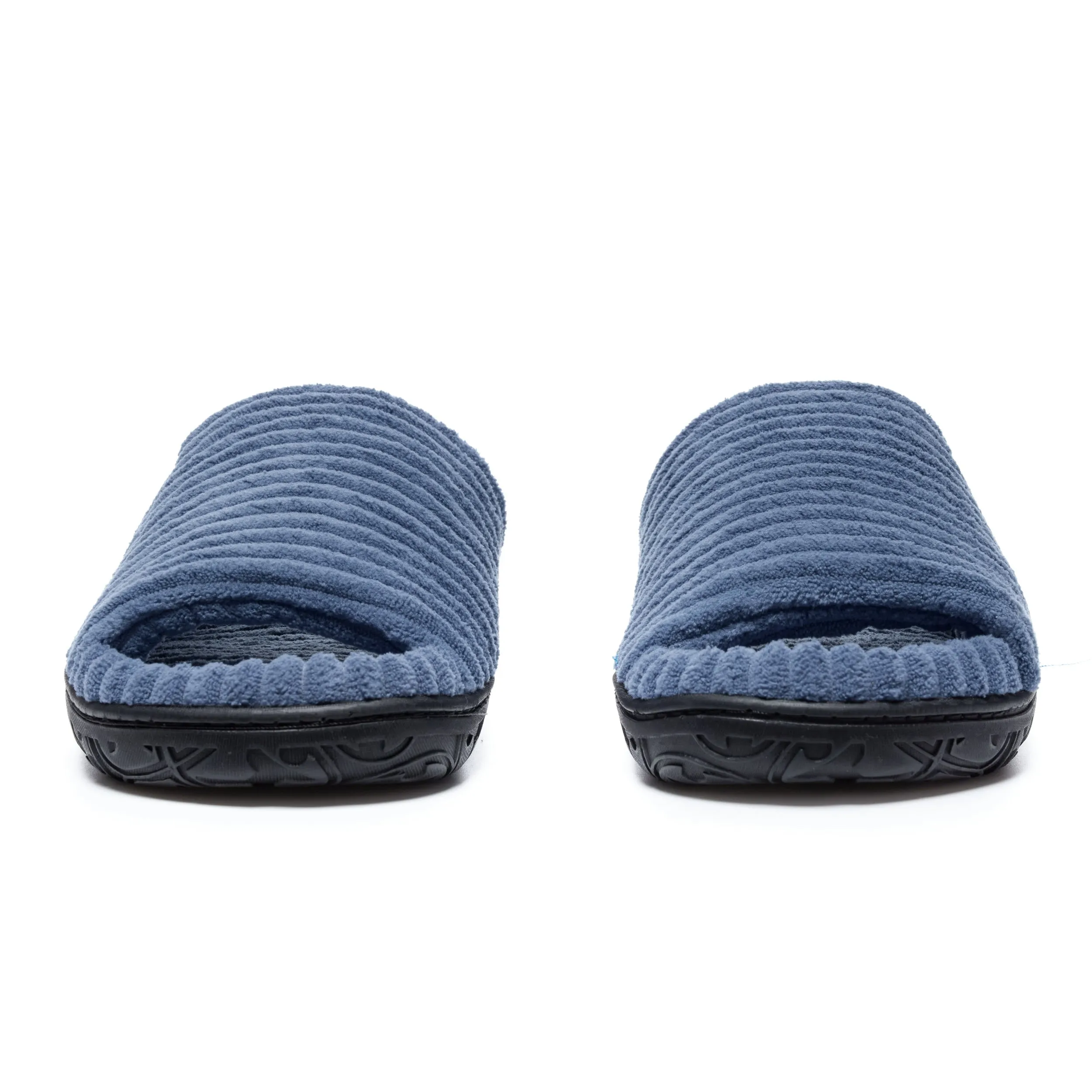 Andy - Jumbo Cord Slipper Slider - Denim