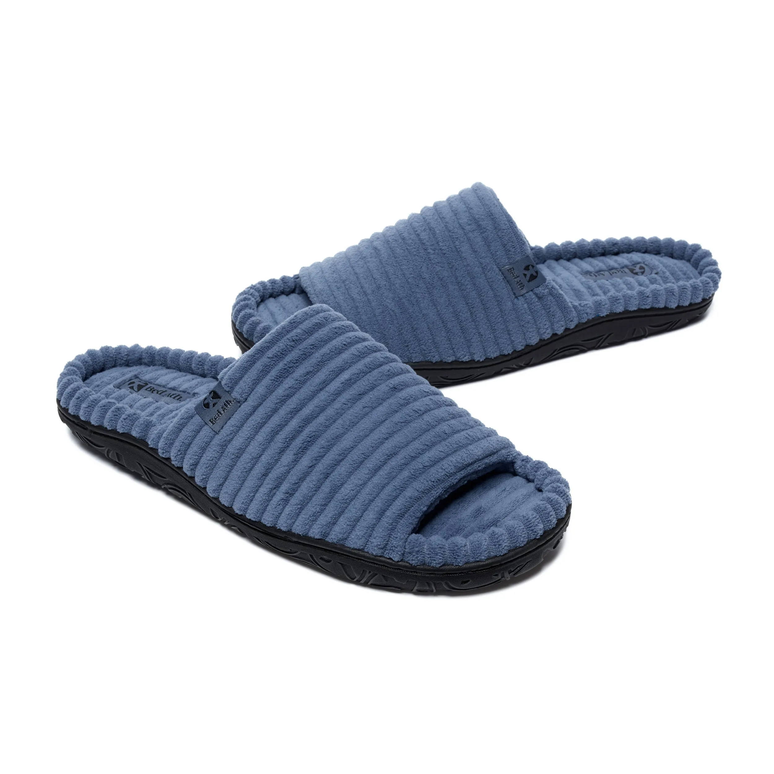 Andy - Jumbo Cord Slipper Slider - Denim