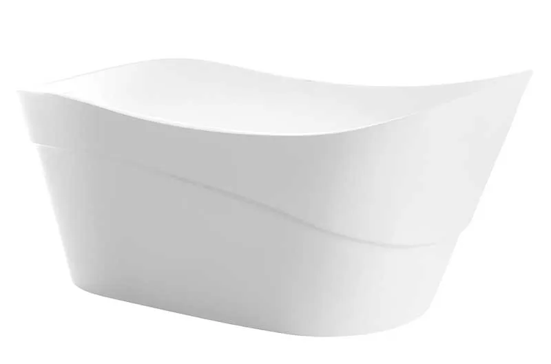 Anzzi Kahl Series 5.58 ft. Freestanding Bathtub in White
