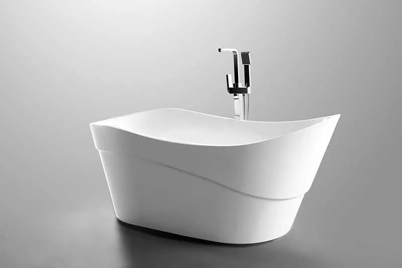 Anzzi Kahl Series 5.58 ft. Freestanding Bathtub in White