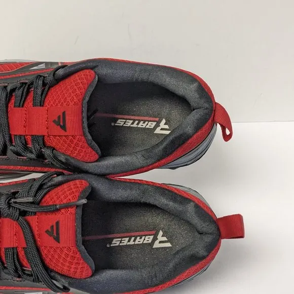 Bates Rush Low Work Sneakers, Black/Red, Men's 9 M