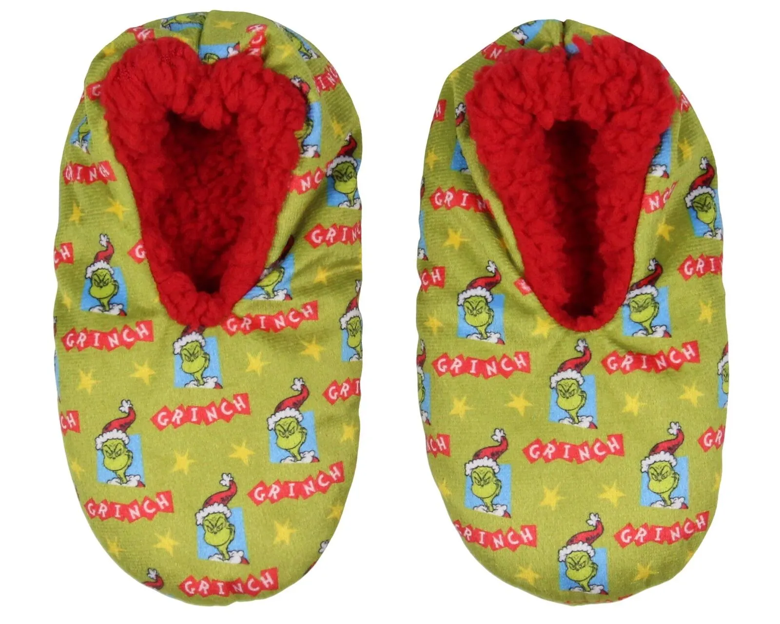Bioworld Dr. Seuss Kids The Grinch Boys Slipper Socks 167566be75180b Green S/M