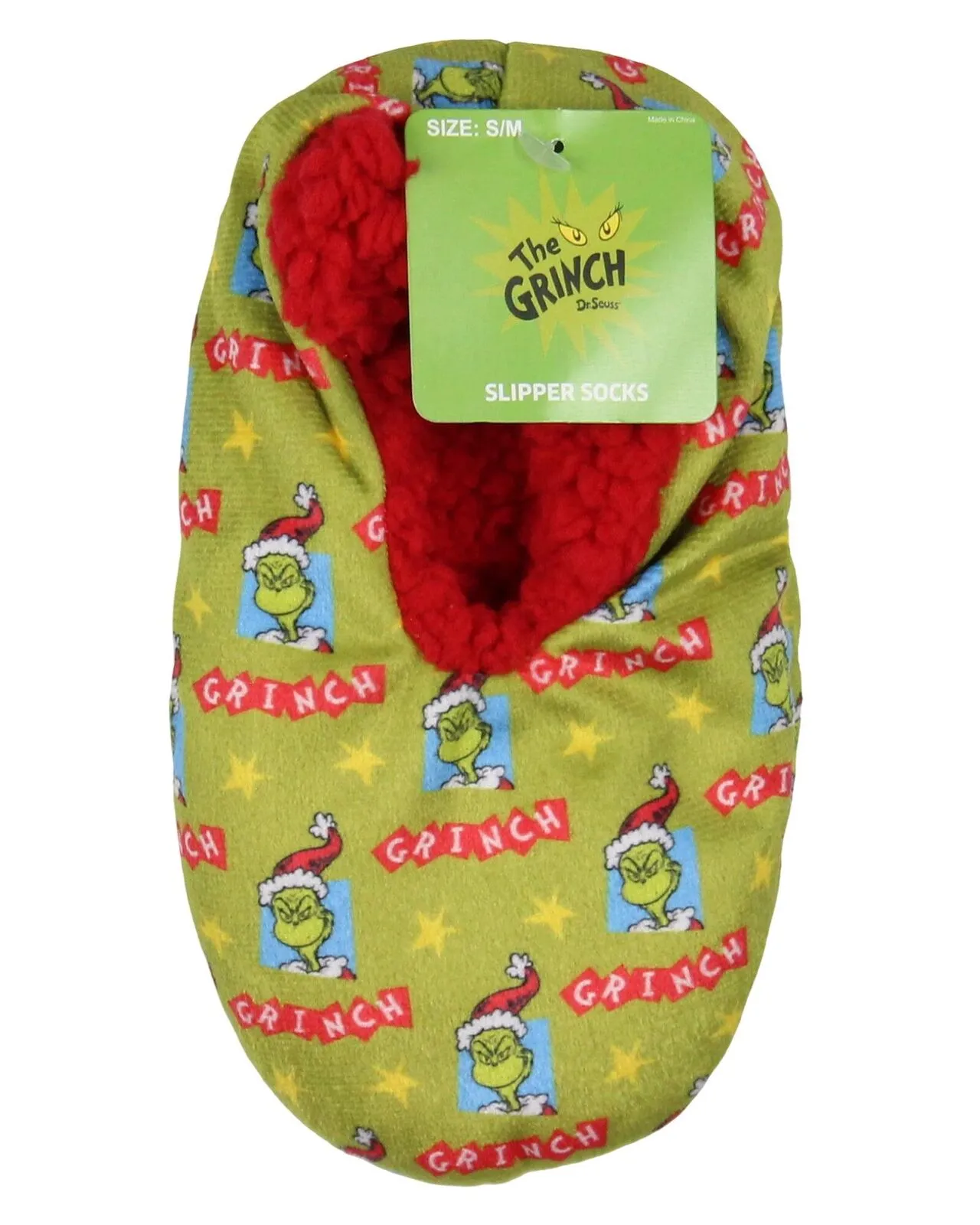 Bioworld Dr. Seuss Kids The Grinch Boys Slipper Socks 167566be75180b Green S/M