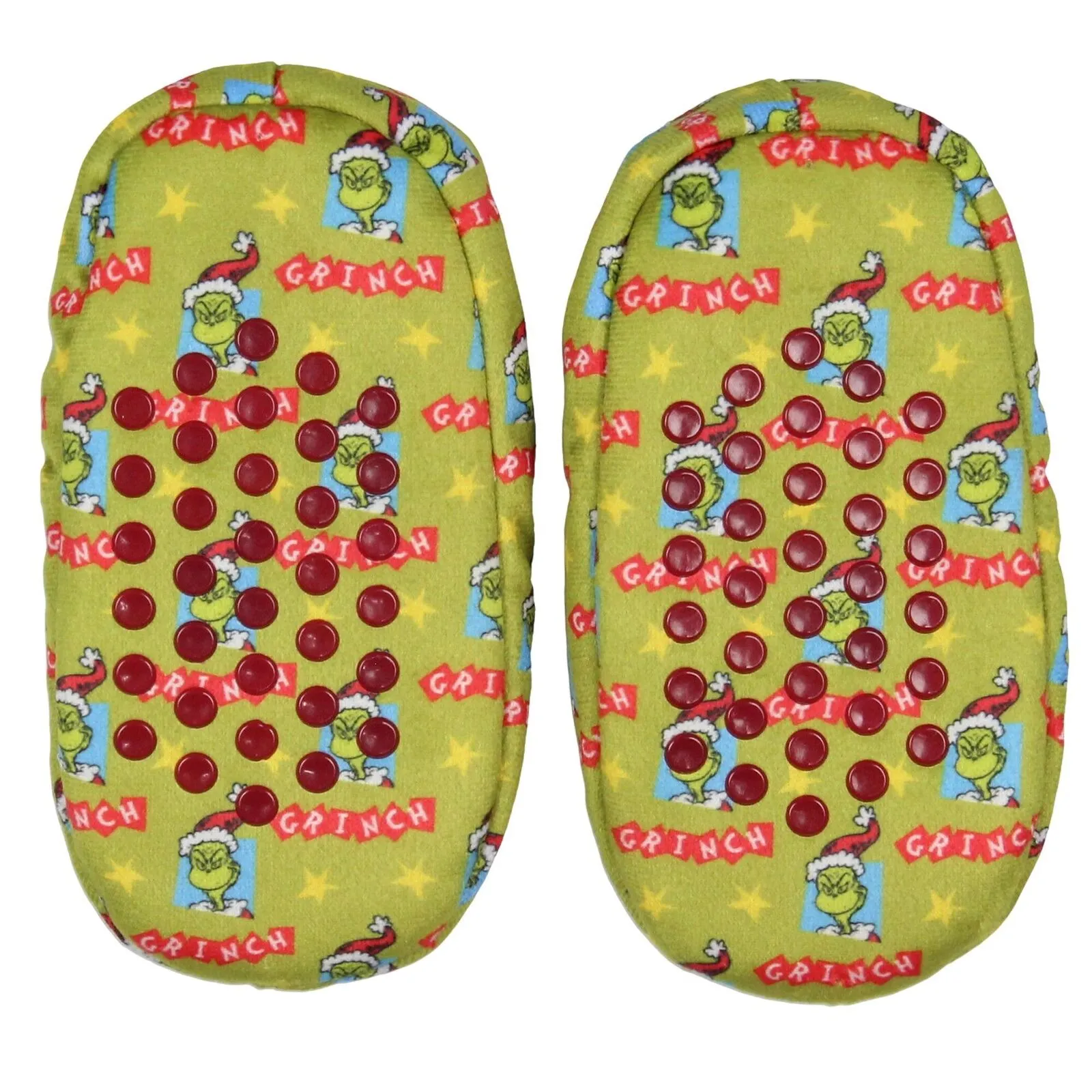 Bioworld Dr. Seuss Kids The Grinch Boys Slipper Socks 167566be75180b Green S/M