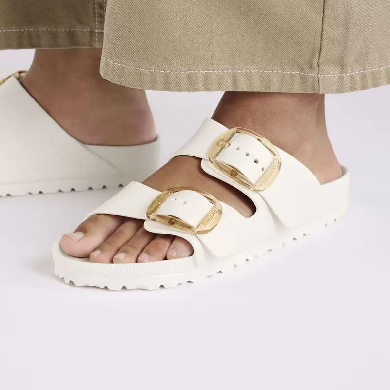 BIRKENSTOCK Arizona Big Buckle EVA Sandals in Eggshell