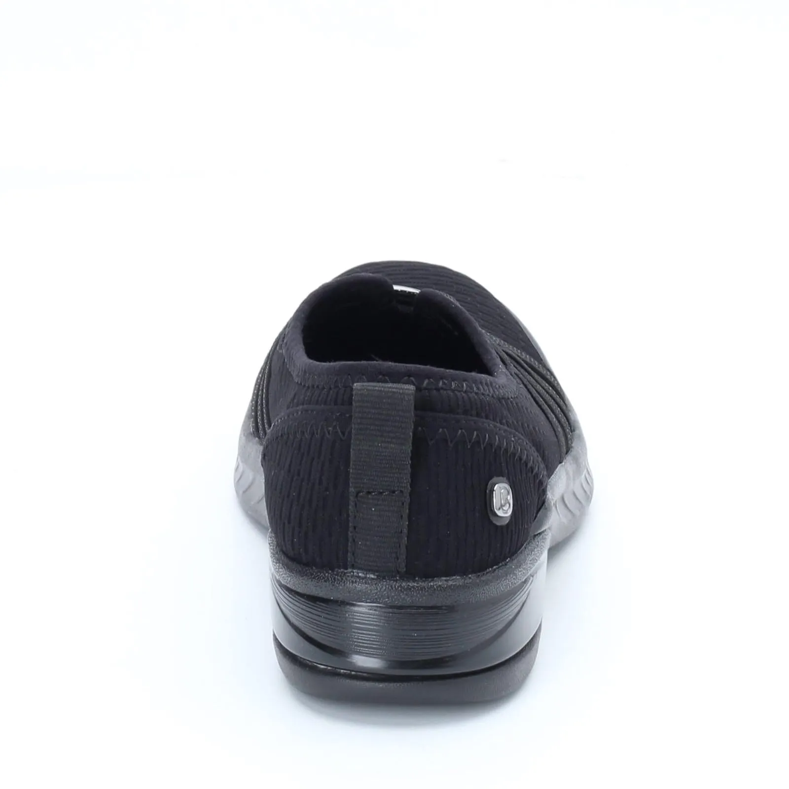 BZees Womens Niche Skimmers Ballet Flat, Black Mesh, 8.5 US