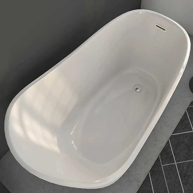 Cambridge Plumbing 60" Acrylic Slipper Pedestal Tub
