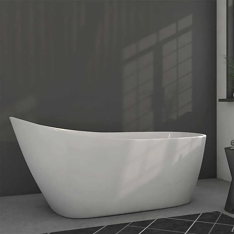 Cambridge Plumbing 60" Acrylic Slipper Pedestal Tub