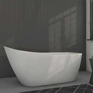 Cambridge Plumbing 60" Acrylic Slipper Pedestal Tub
