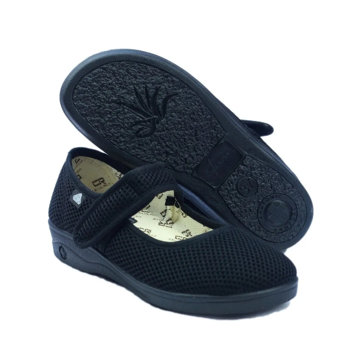 Celia Ruiz 204 Womens Wide Fit Touch Fastening Slipper