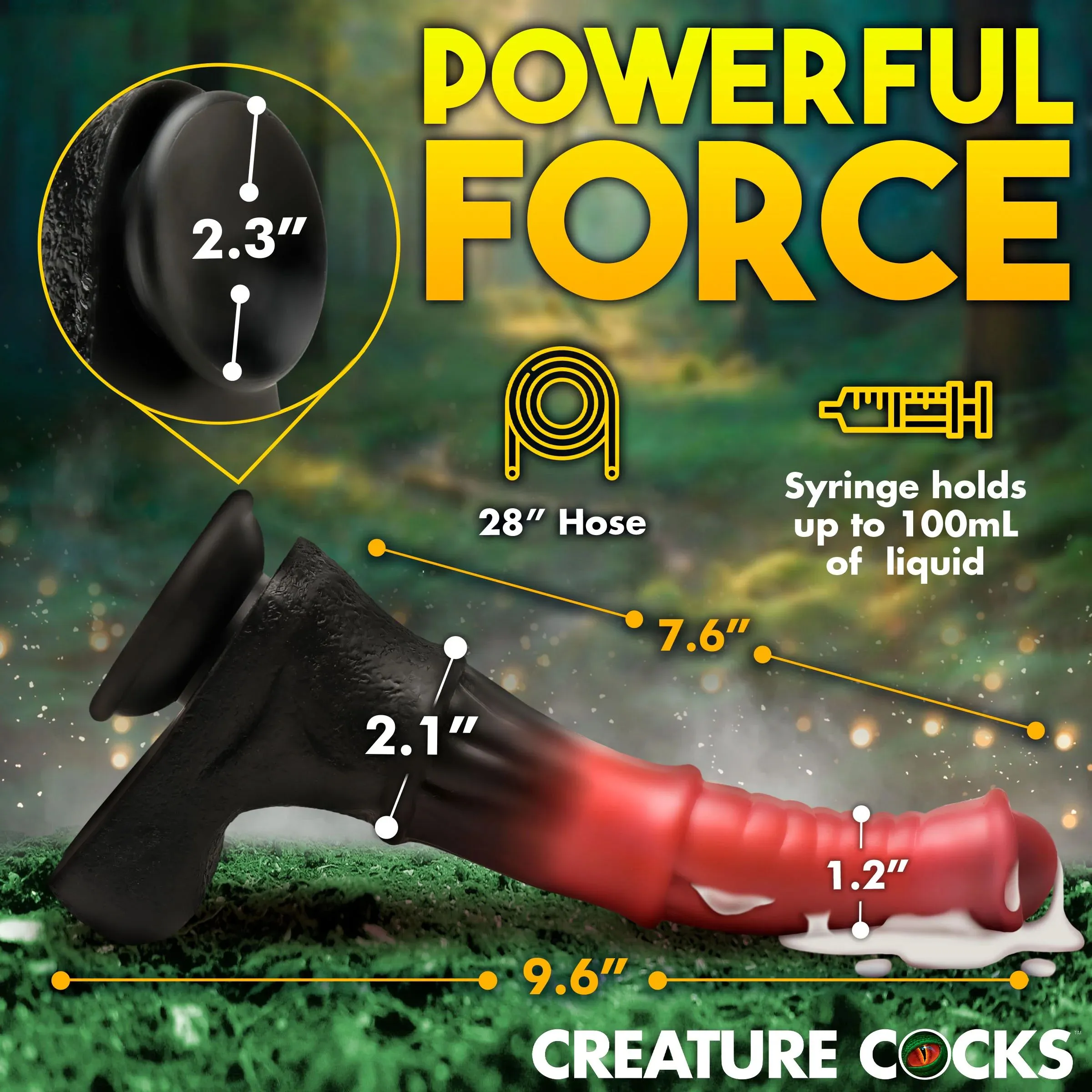 Centaur Explosion Squirting 9.5 inch Silicone Fantasy Horse Dildo