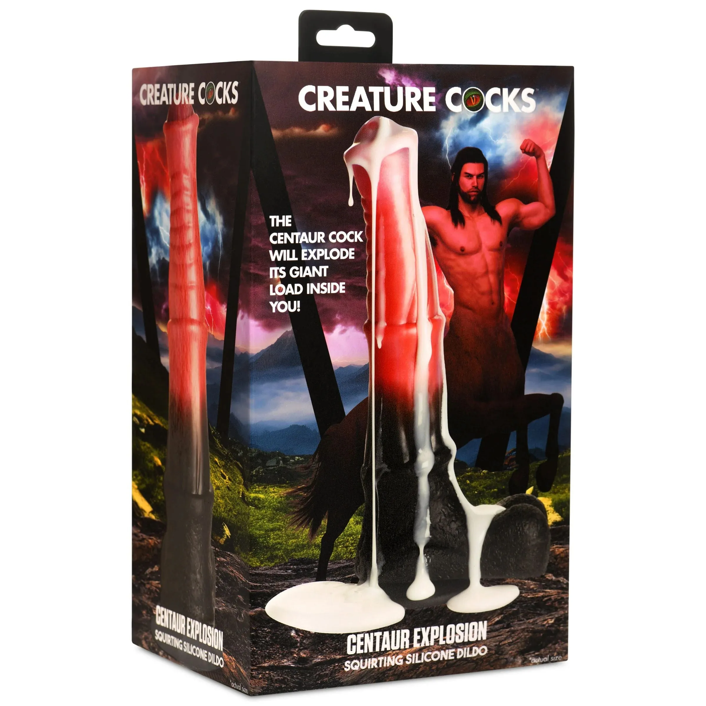 Centaur Explosion Squirting 9.5 inch Silicone Fantasy Horse Dildo
