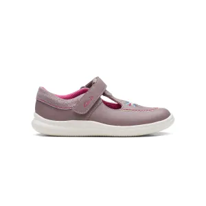 CLARKS GIRLS CREST PROM KID. (STANDARD FIT)
