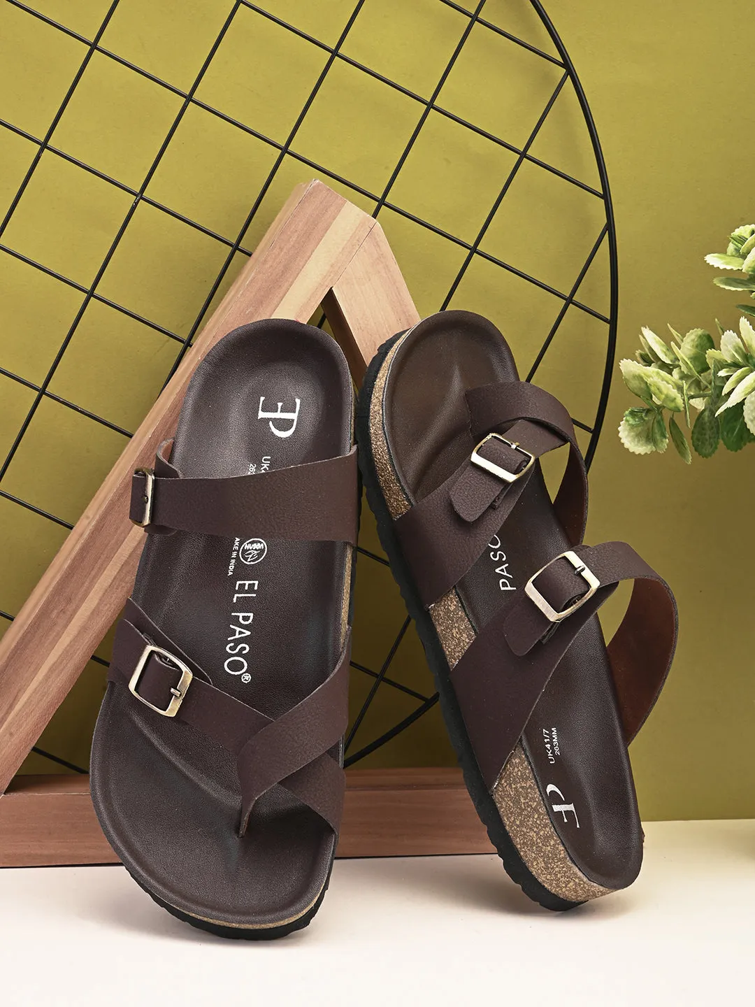 Classic Onyx Cork Footbed Sandal For Men