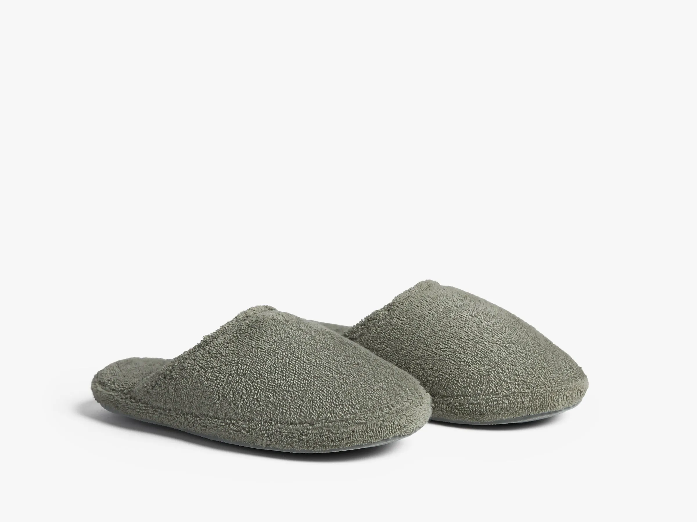 Classic Turkish Cotton Slippers (Moss)