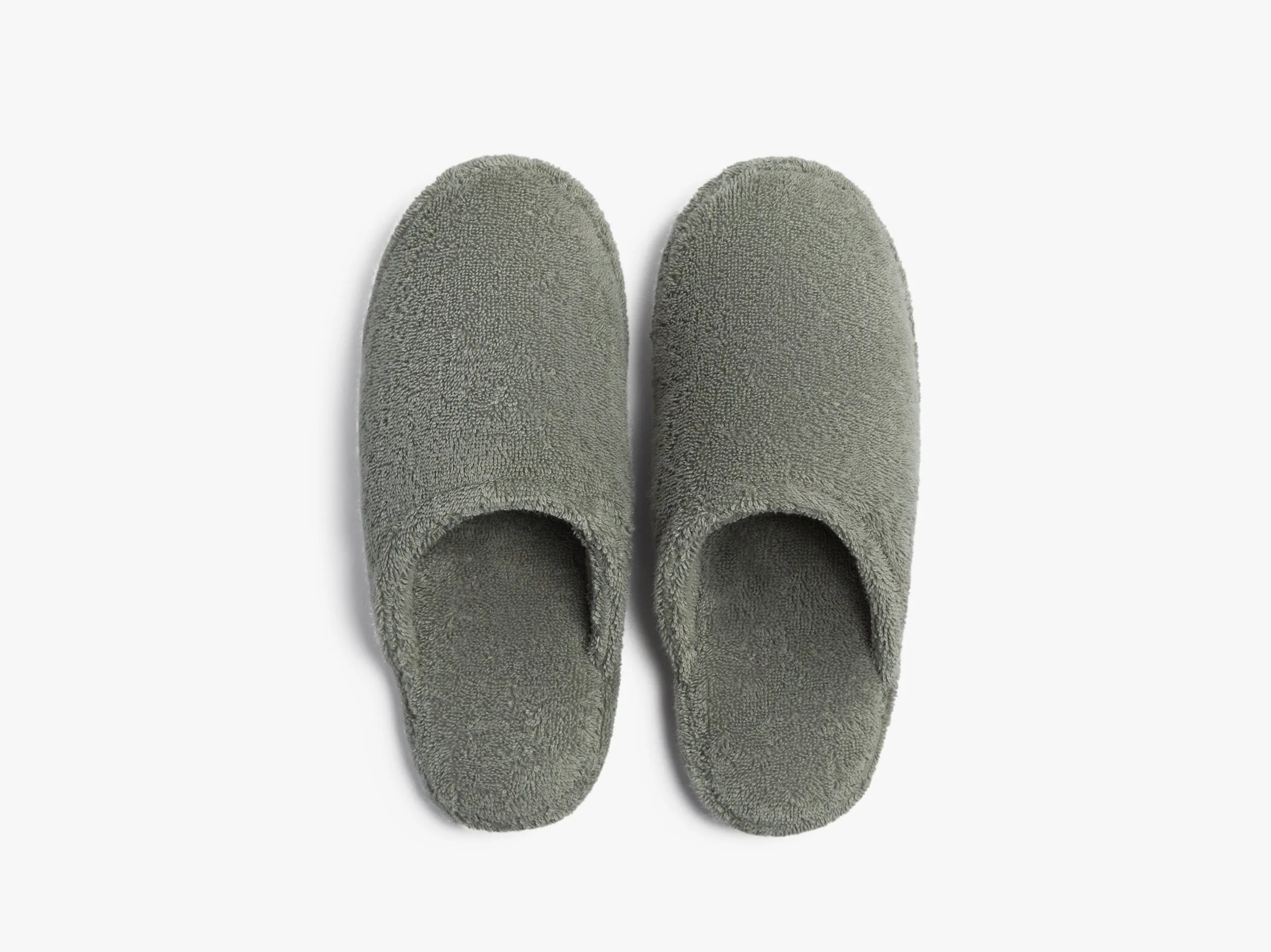 Classic Turkish Cotton Slippers (Moss)
