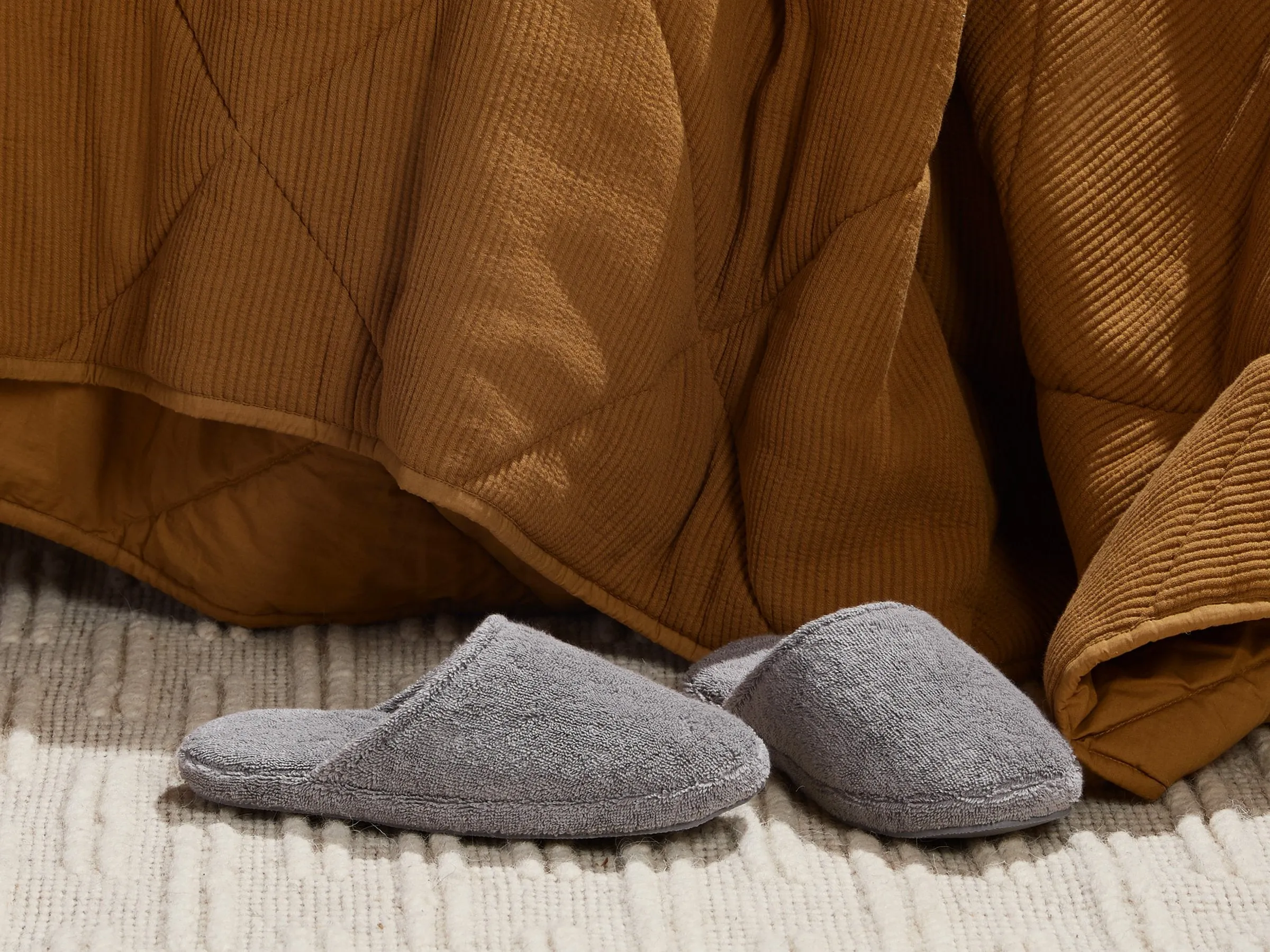 Classic Turkish Cotton Slippers (Stone)