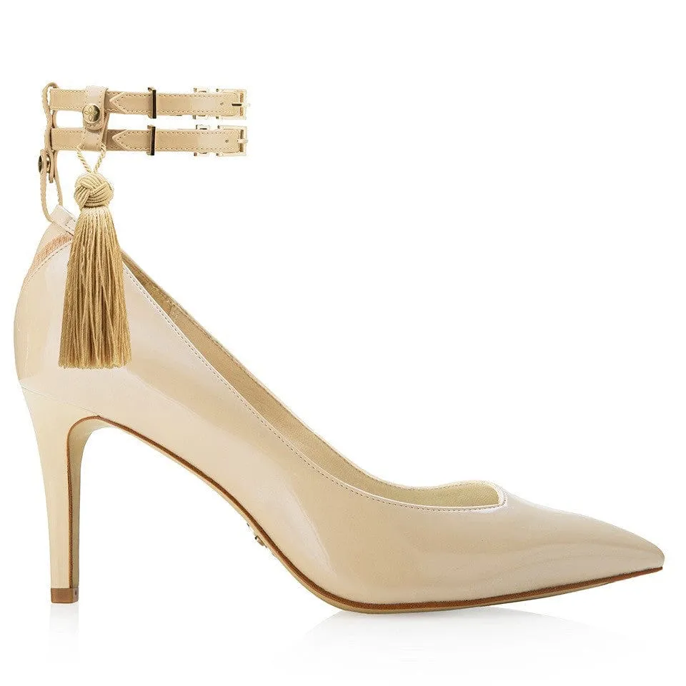 Classic Vegan Leather & Vegan Silk Tassels | Light Gold