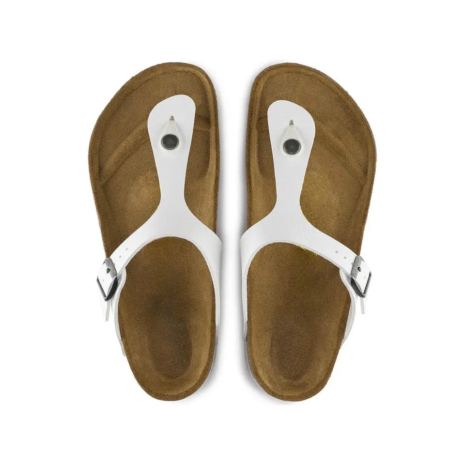 Classic White Leather Ease Comfort Slippers - Slippers