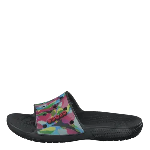 Classiccrocsbubbleblockslide Black/multi