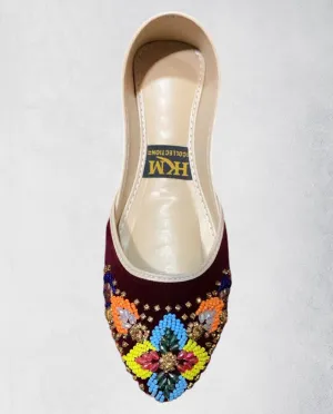 Comfortable Afghan Slippers - Paizar, Ethnically Made Nk-479