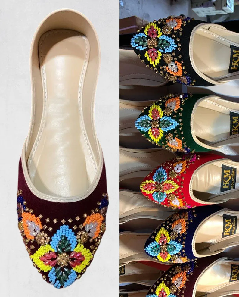 Comfortable Afghan Slippers - Paizar, Ethnically Made Nk-479