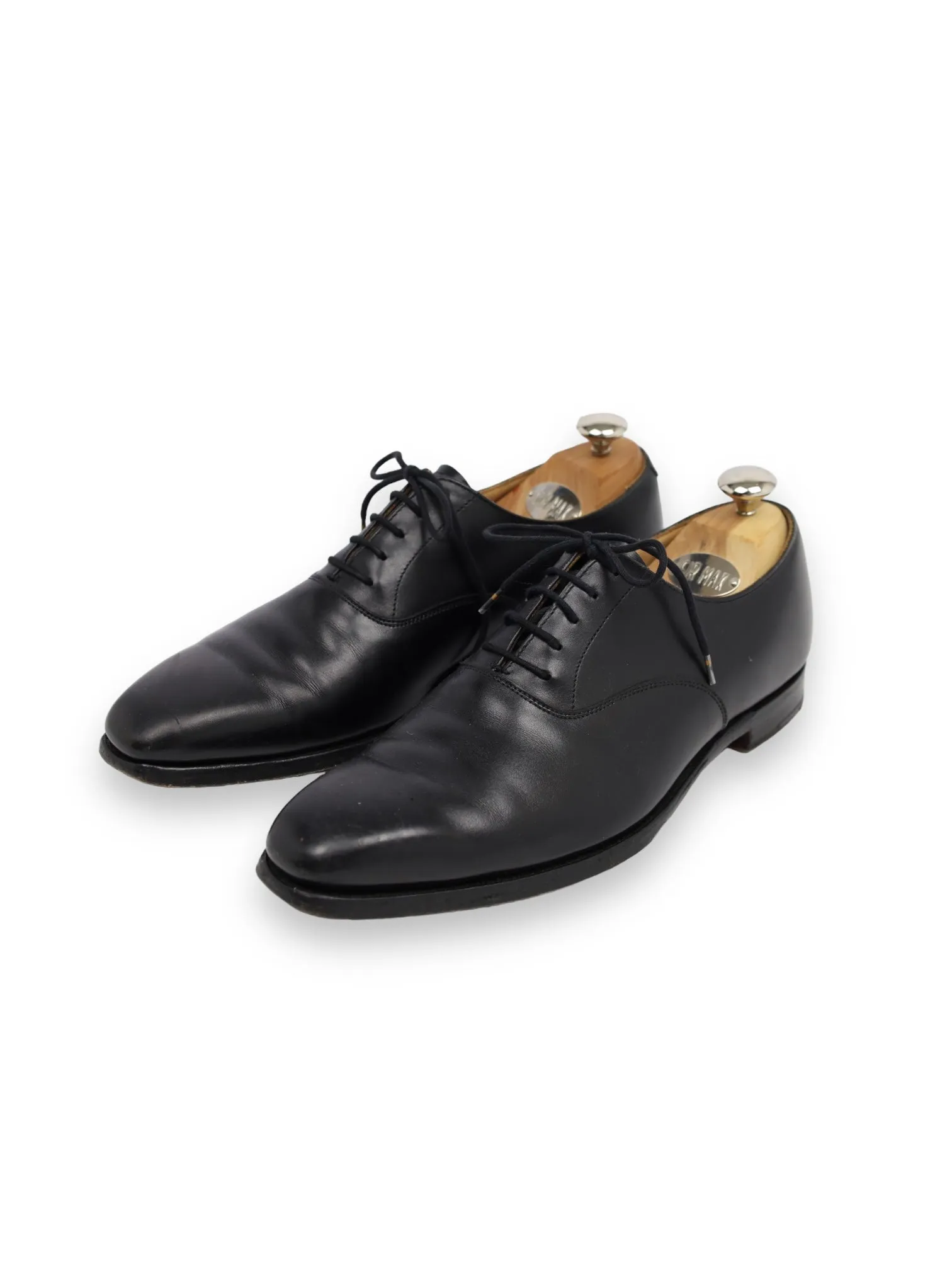 Crockett & Jones Black Plain Toe Dalton Oxford
