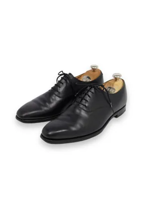 Crockett & Jones Black Plain Toe Dalton Oxford