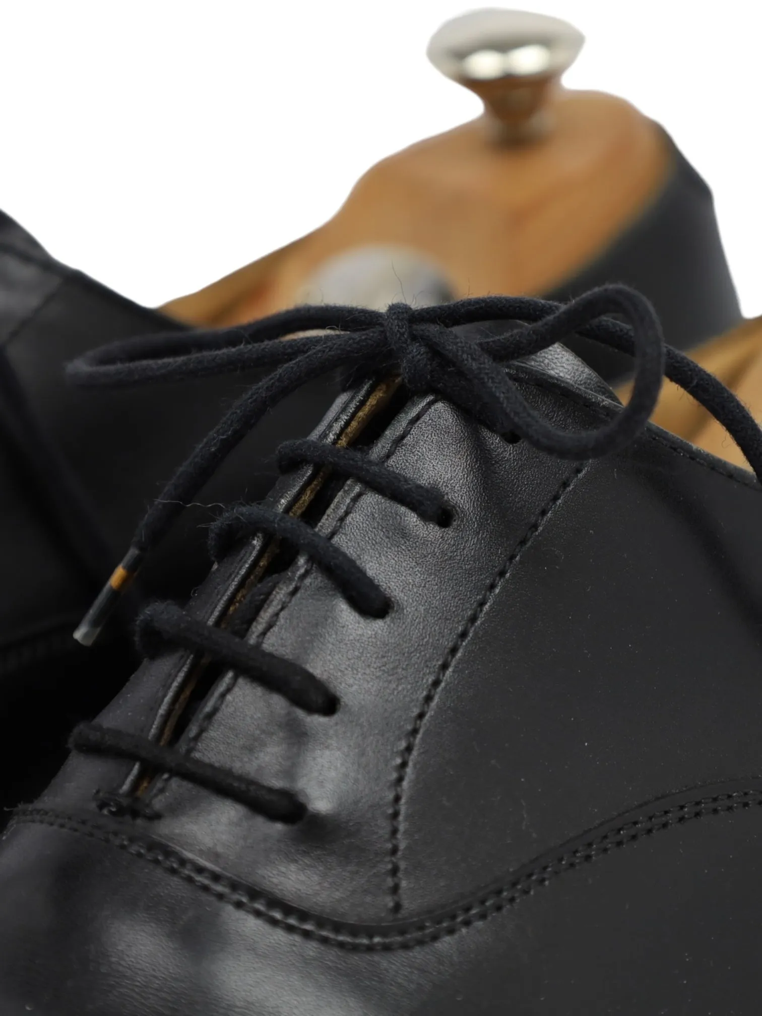 Crockett & Jones Black Plain Toe Dalton Oxford