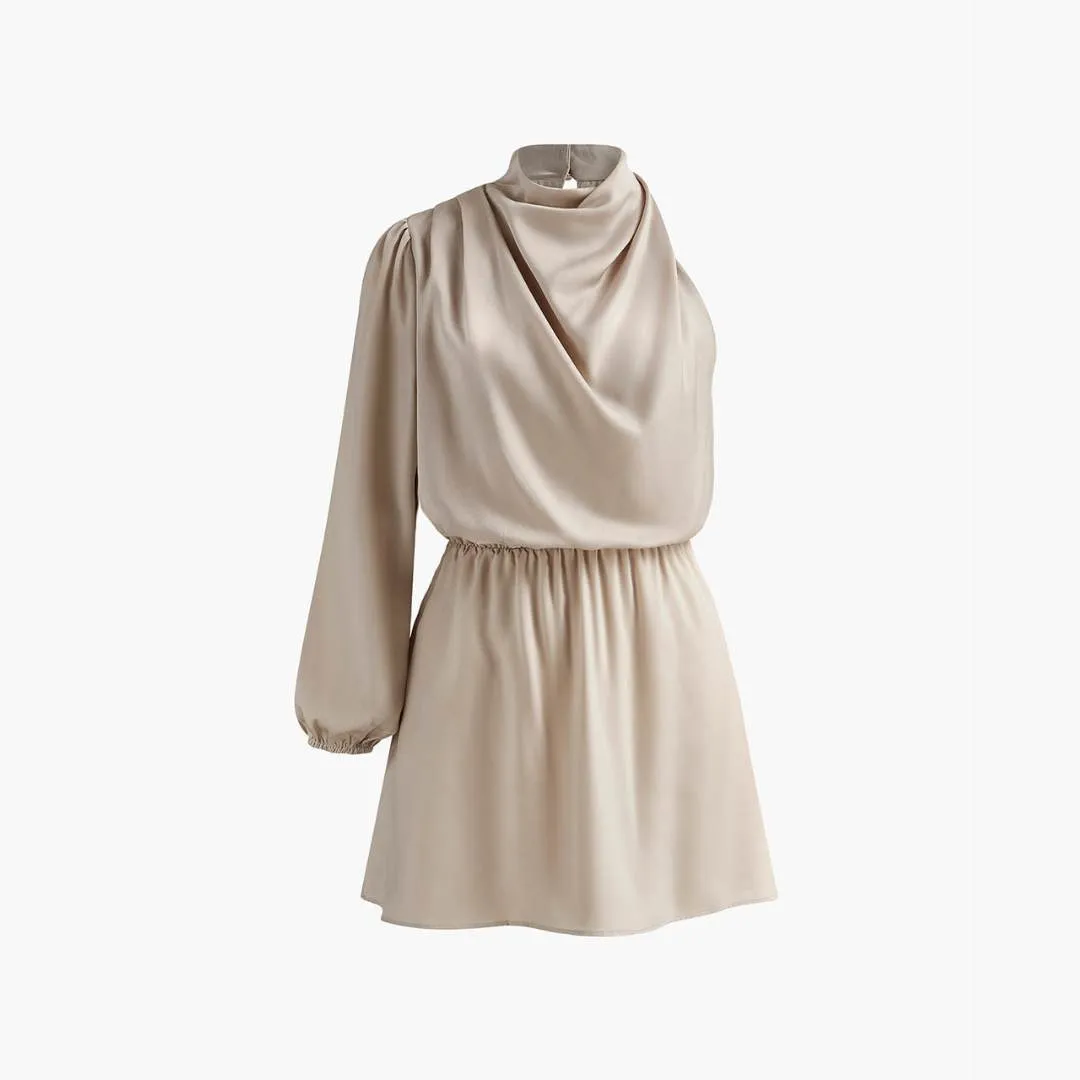 Desiree™ | Asymmetrical Ruched Mini Dress