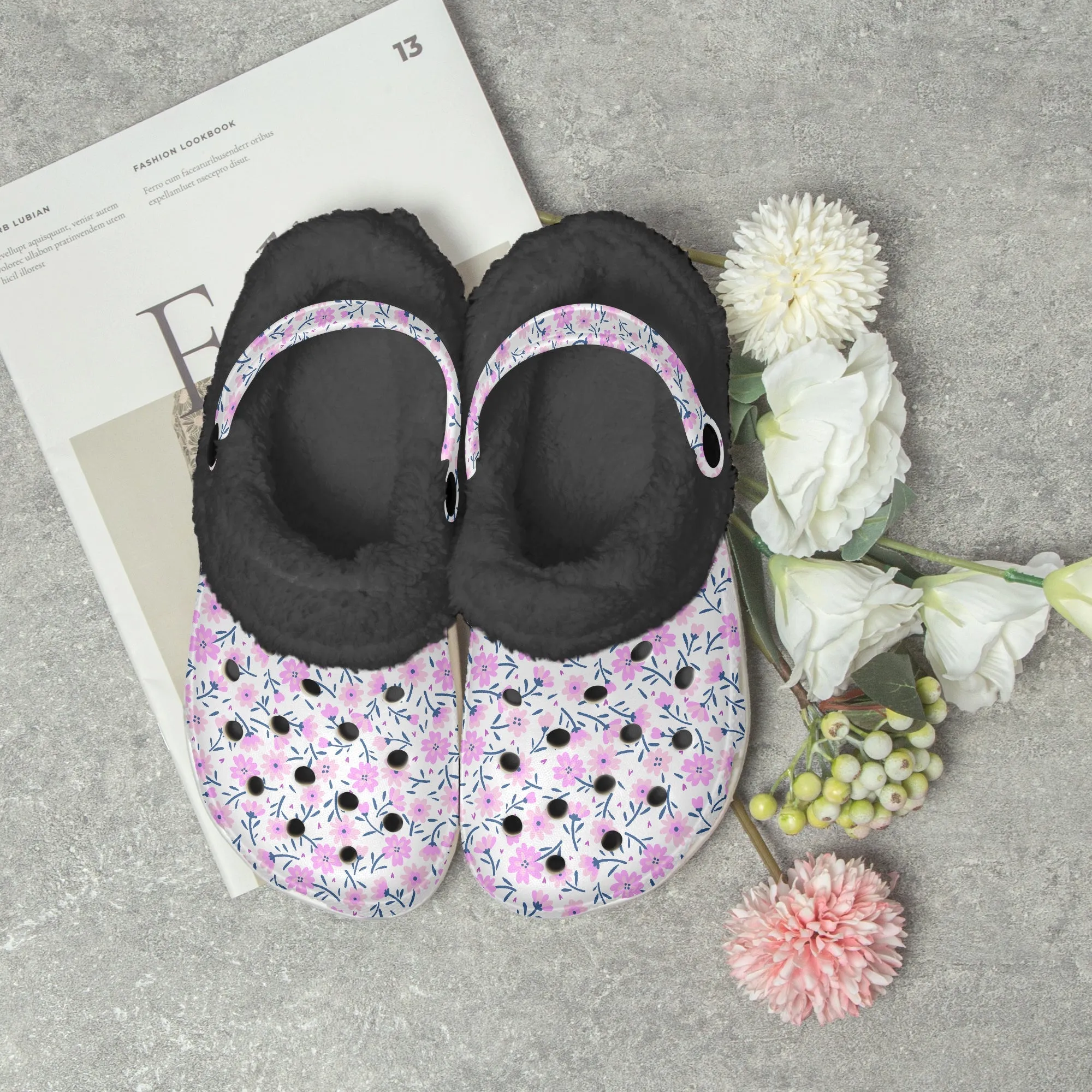 Ditsy Pink Flowers