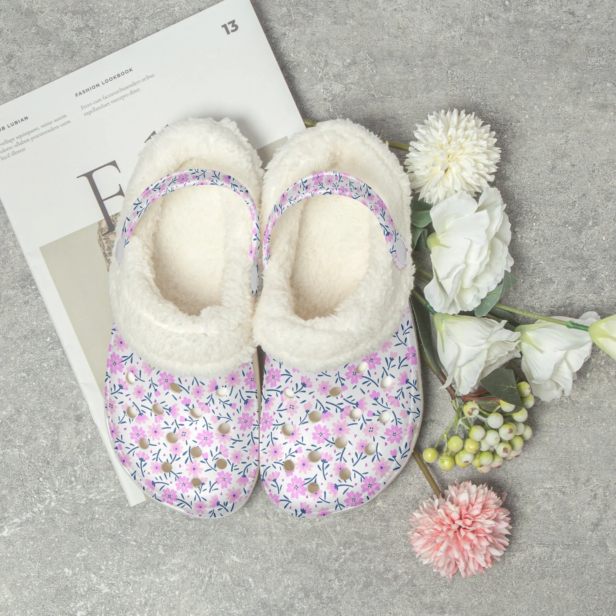 Ditsy Pink Flowers