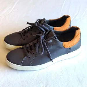 Ecco Soft 7 Two Tone Leather Lace Up Sneaker Men's Size 8