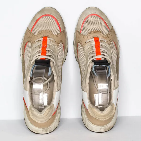 Ecco St.1 Women's Sneakers Leather Lace Up 83627351891 Beige Tan Size 40 9 | AS