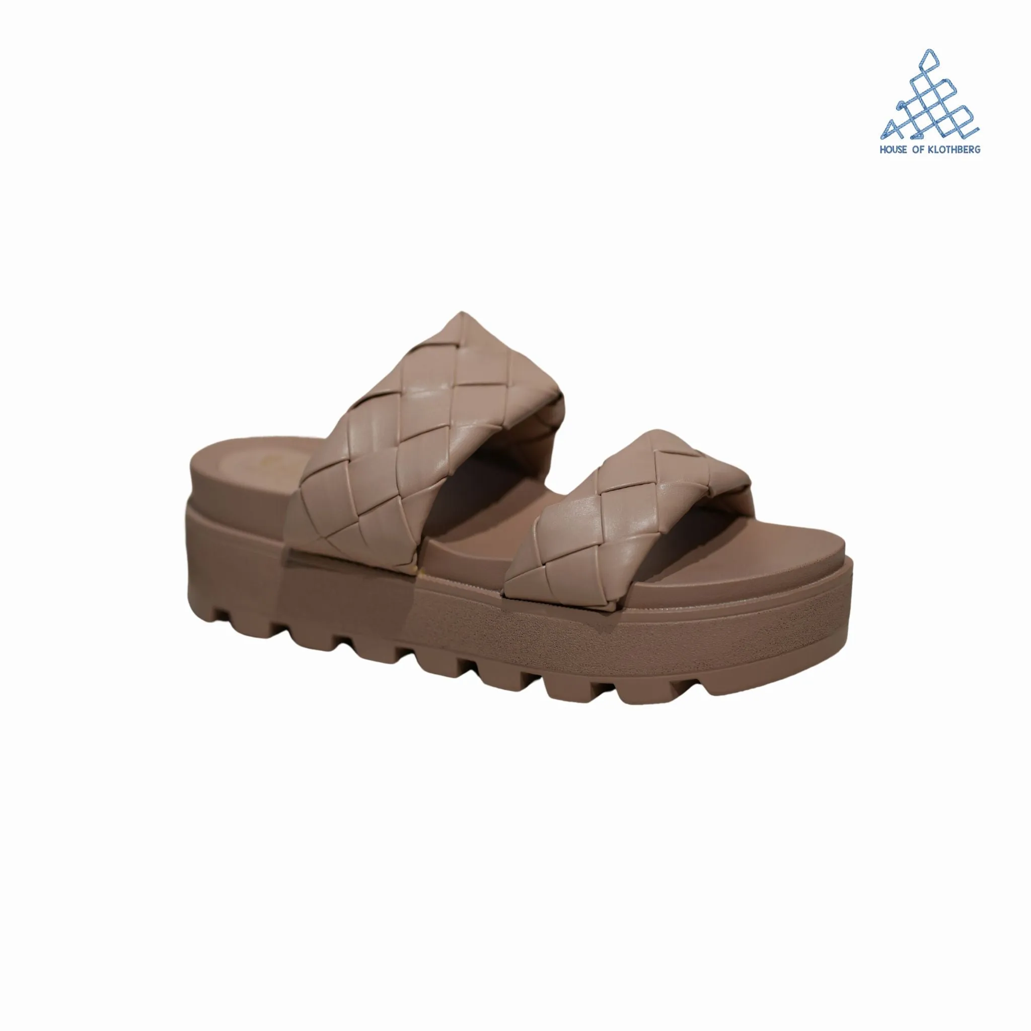 EcoEase Beige Flatform Sliders