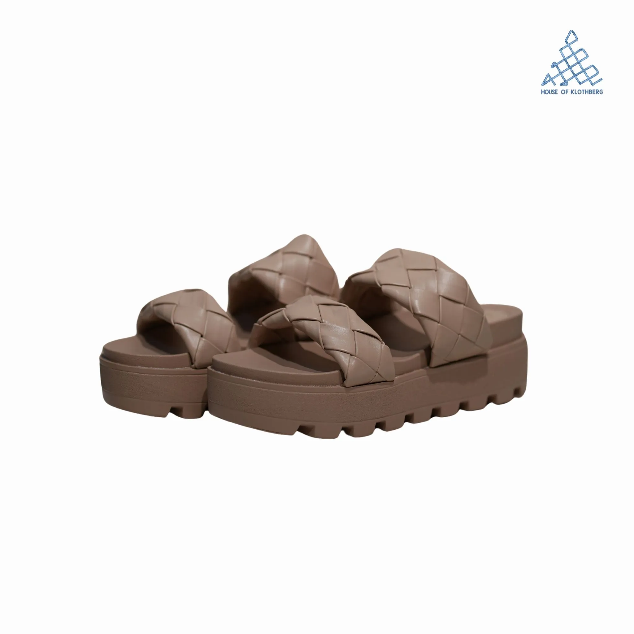 EcoEase Beige Flatform Sliders