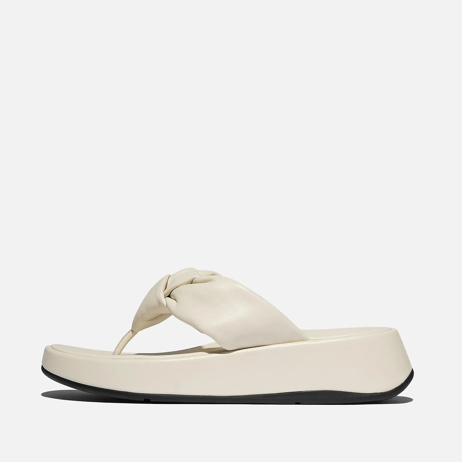F-Mode knot leather sandals