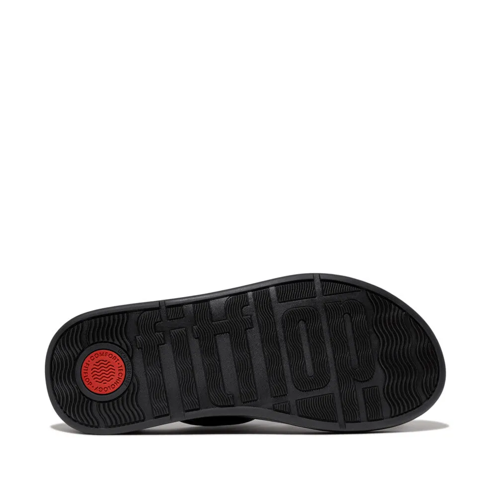 FitFlop F-Mode Adjustable Padded-Leather Flatform