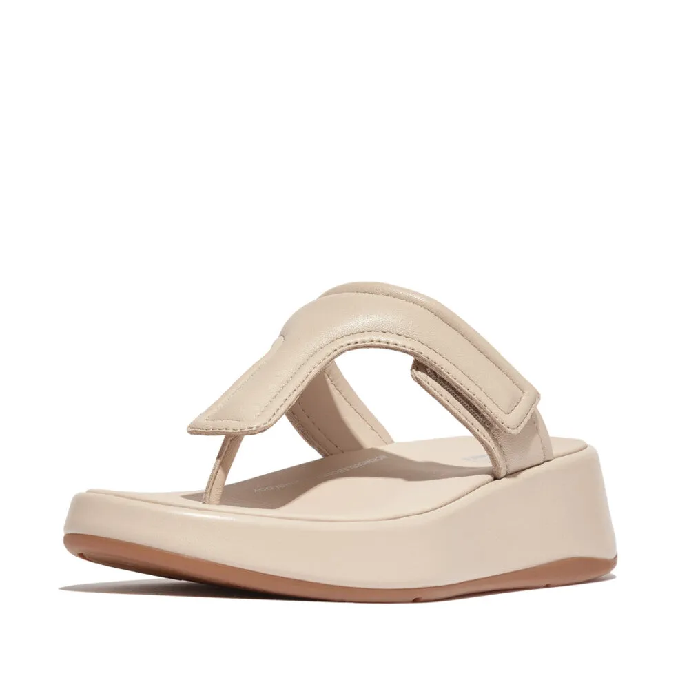 FitFlop F-Mode Adjustable Padded-Leather Flatform