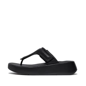 FitFlop F-Mode Adjustable Padded-Leather Flatform