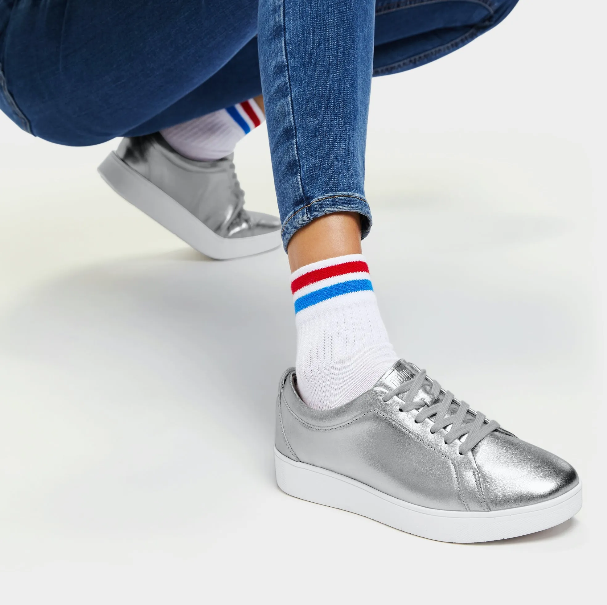 FitFlop RALLY Leather Trainers