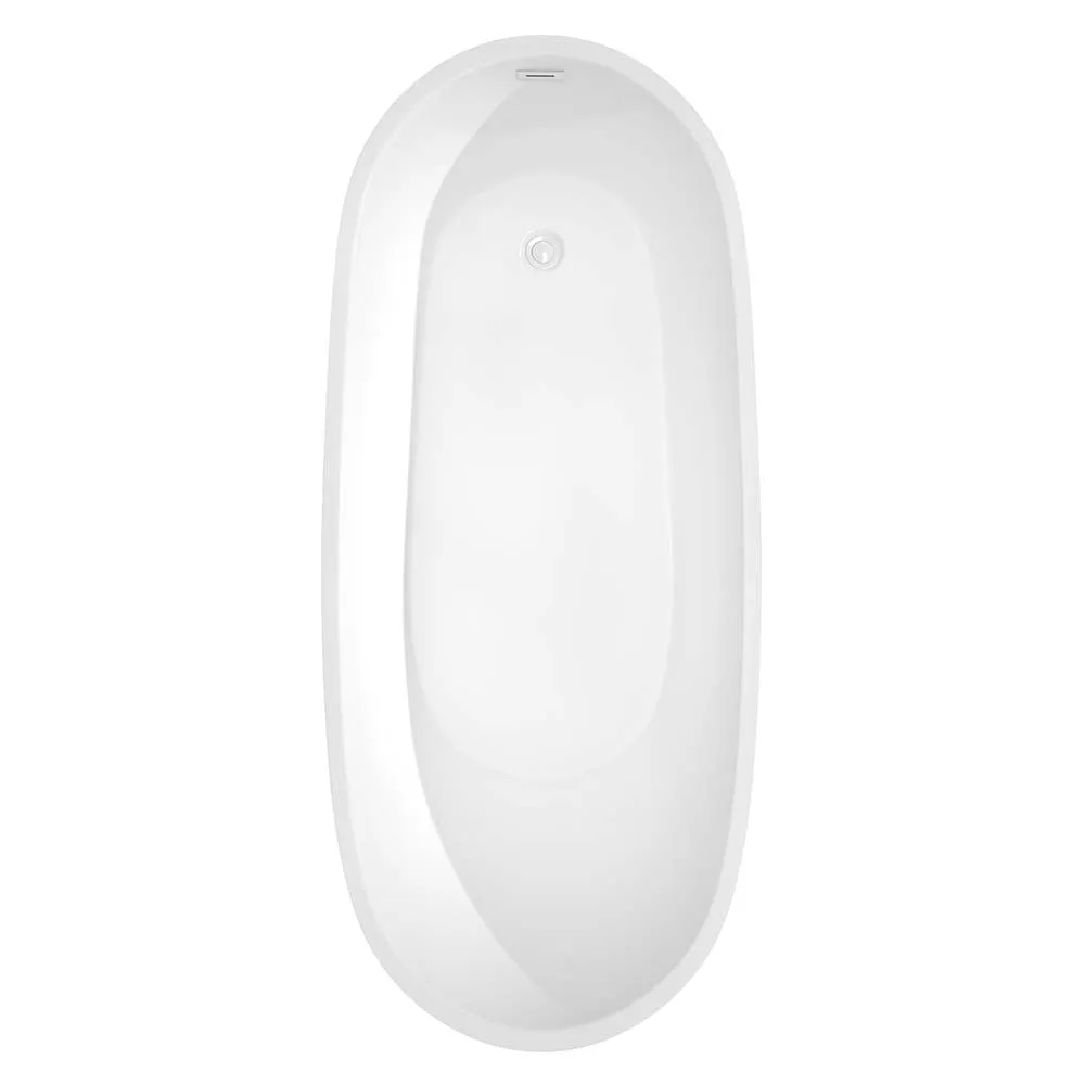 Florence 68 Inch Freestanding Bathtub in White