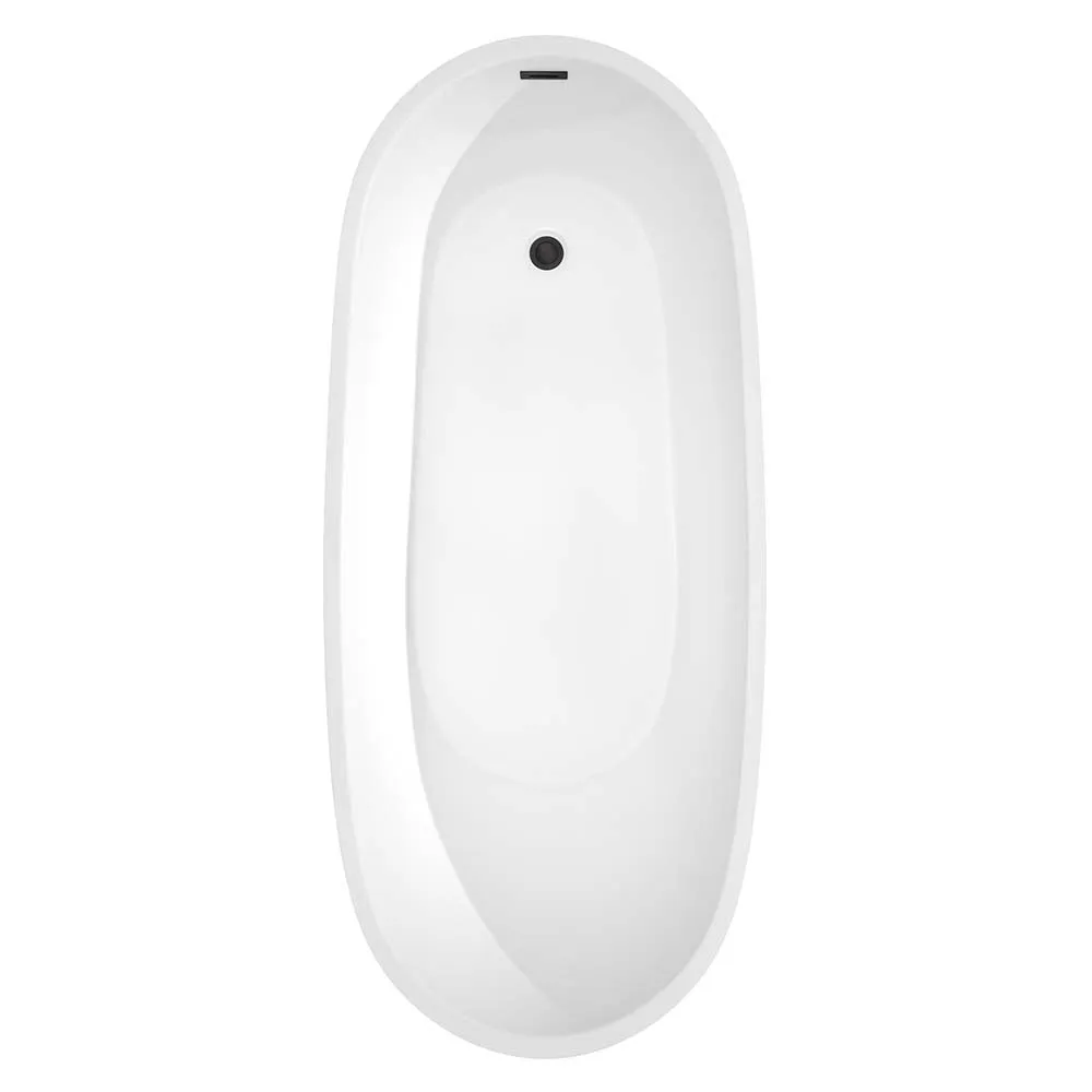 Florence 68 Inch Freestanding Bathtub in White